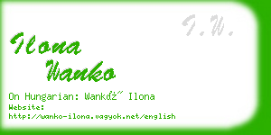 ilona wanko business card